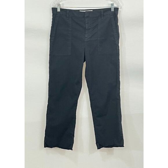 FRANK & EILEEN 10 Blackstone Utility Pants Cotton Twill Crop Pants Washed Black - Picture 5 of 8